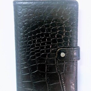Ann Taylor Wallet Cuero Marrón Vintage 1980s Auténtico