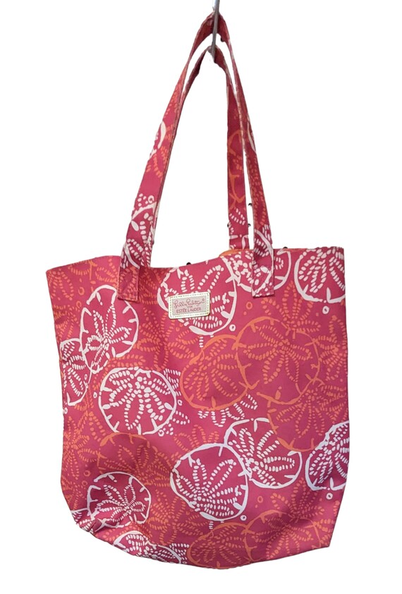 Authentic Lilly Pulitzer Pink Tote Large / Estée L