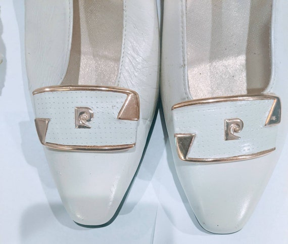 Pierre Cardin Shoes Leather Pumps Off-White 5 1/2… - image 5