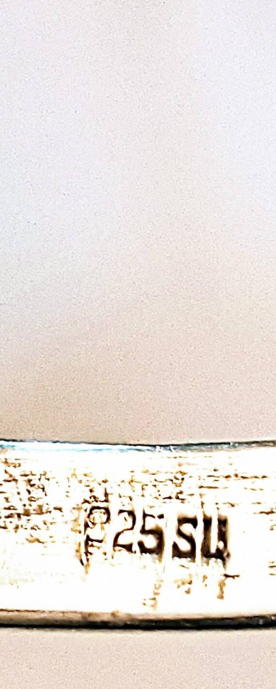 Sterling Silver Bracelet 925 Solid Slip On Bangle… - image 7