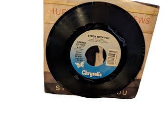 Huey Lewis & The News " Stuck With You" 45 RPM Vinyl