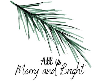 Watercolor Christmas Digital Prints