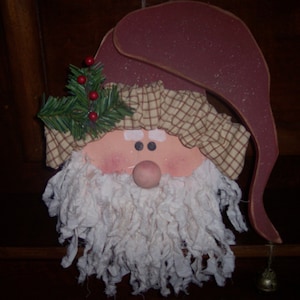 Santa Clause Wood Craft Pattern for Winter and Christmas