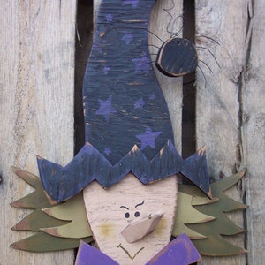 Scary Witch Wood Craft Pattern for Fall & Halloween