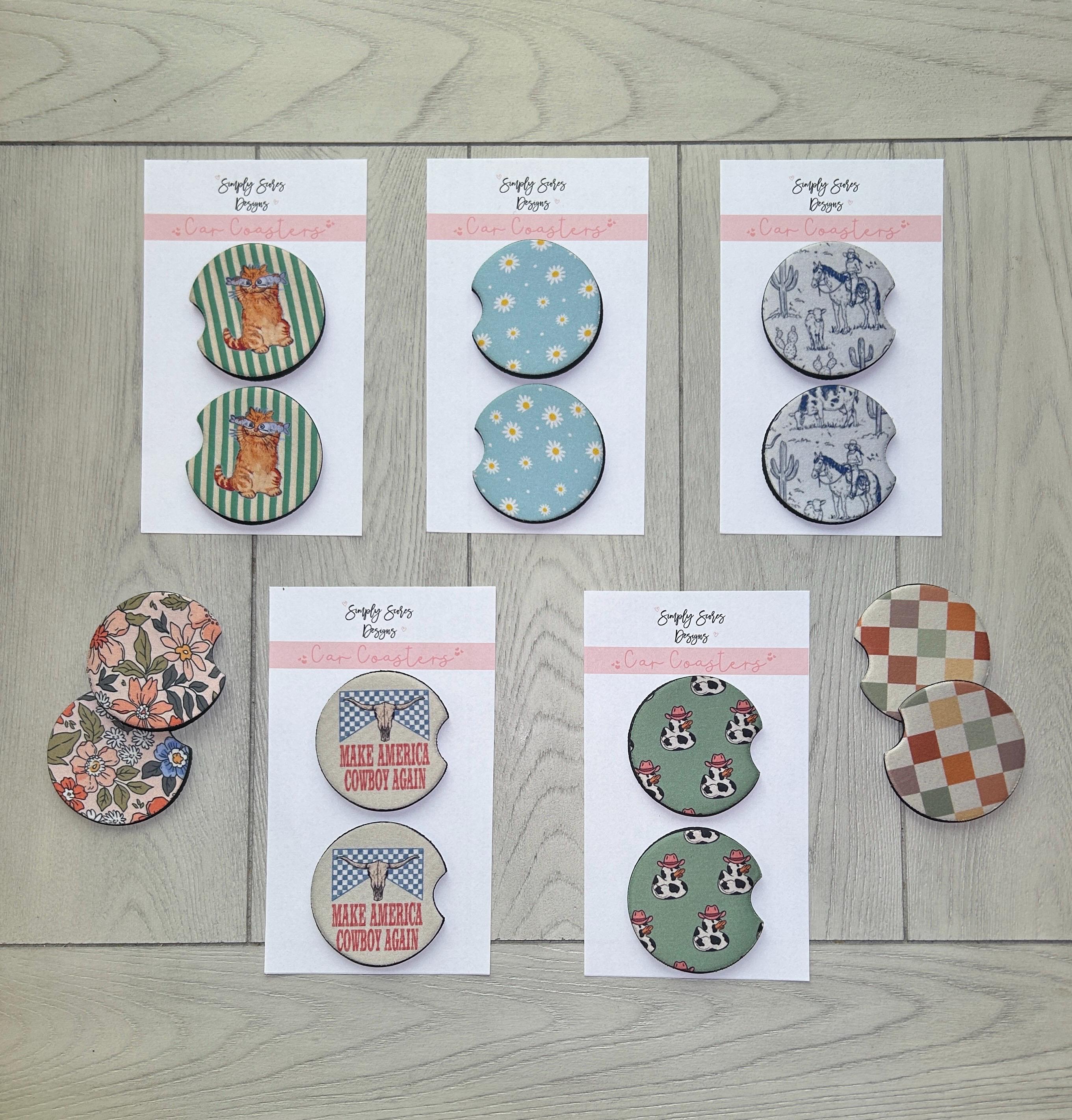 Trendy Car Coasters, Set of 2