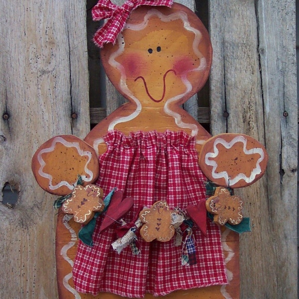 Wood Gingerbread Man Etsy