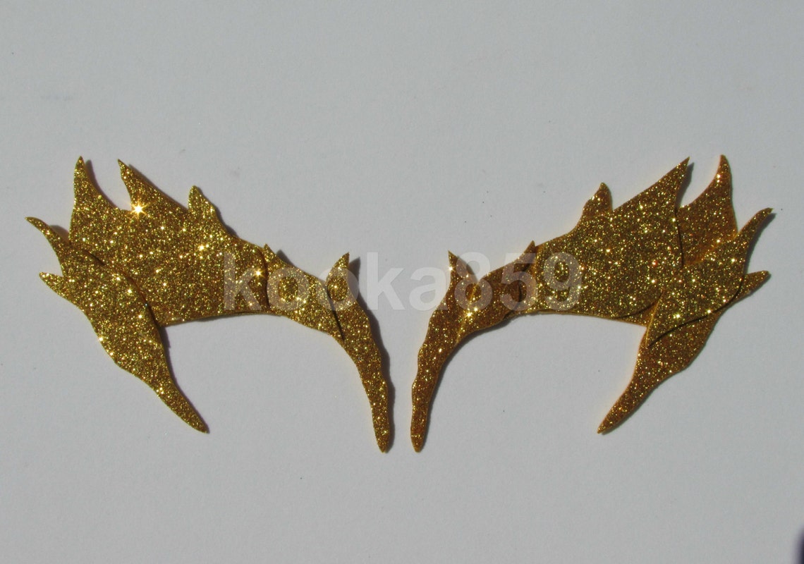 Poison Ivy Leaf Eyebrow Extreme Glitter Eye Mask Costume Etsy