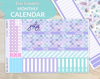 Calendar Kit for ERIN CONDREN Planners - Mermaids [ MK-211 ]