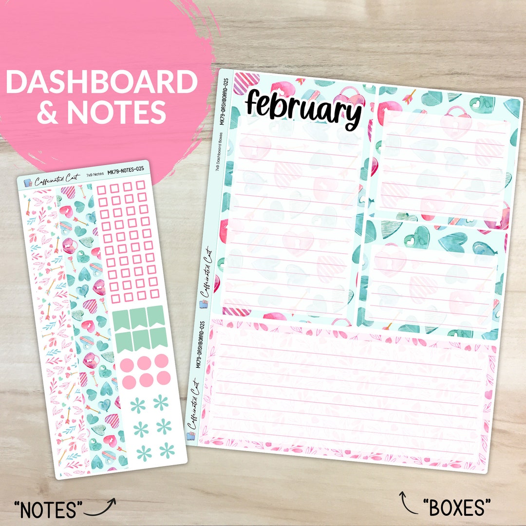 Dashboard and Notes Kit - Be Mine [ BK-025 ] - Etsy