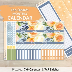 Calendar Kit for ERIN CONDREN Planners - Summer Garden [ MK-072 ]