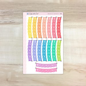 Weekend Banners - Bold Rainbow Mix [ F-012 ]