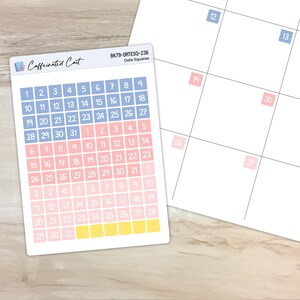 Date Squares - Spring Rabbits [ WK-236 ]