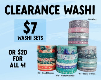 CLEARANCE Washi Sets