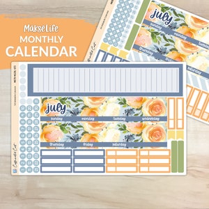 Calendar Kit for MAKSELIFE Planners - Summer Garden [ MK-072 ]