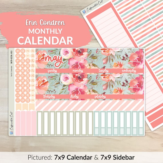 Calendar Kit for ERIN CONDREN Planners in a Dream MK-053 - Etsy