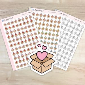 Happy Mail Box Doodle Icon Stickers