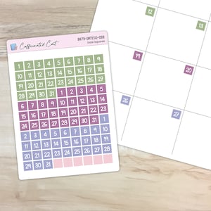 Date Squares - Amethyst Garden [ WK-098 ]