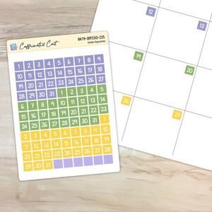 Date Squares - Wildflowers [ WK-225 ]
