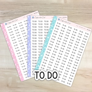 To Do - Mini Script Planner Stickers [ MS-005 ]