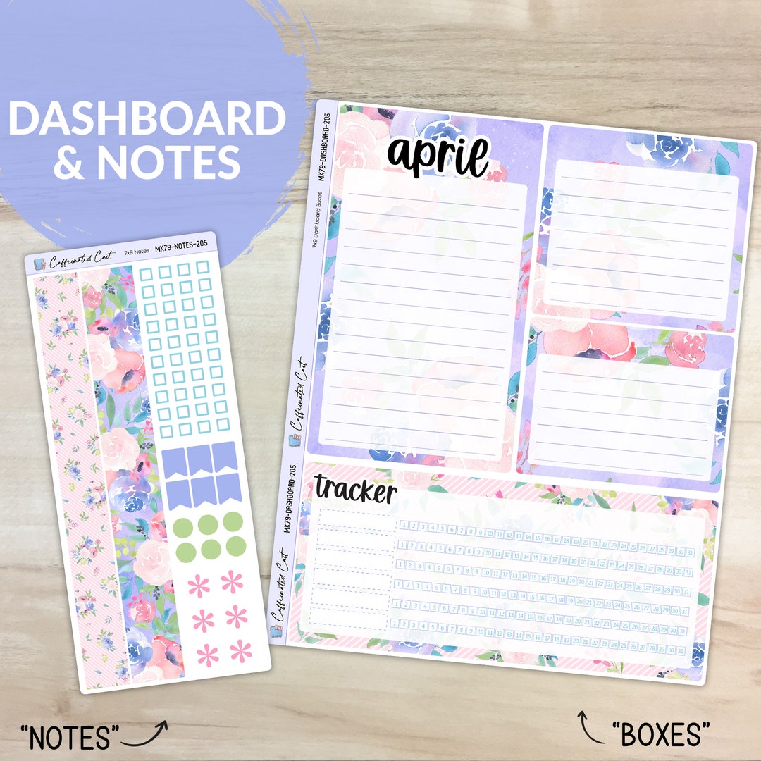Dashboard and Notes Kit - Periwinkle [ BK-205 ] - Etsy