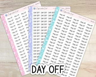 Day Off - Mini Script Planner Stickers [ MS-012 ]