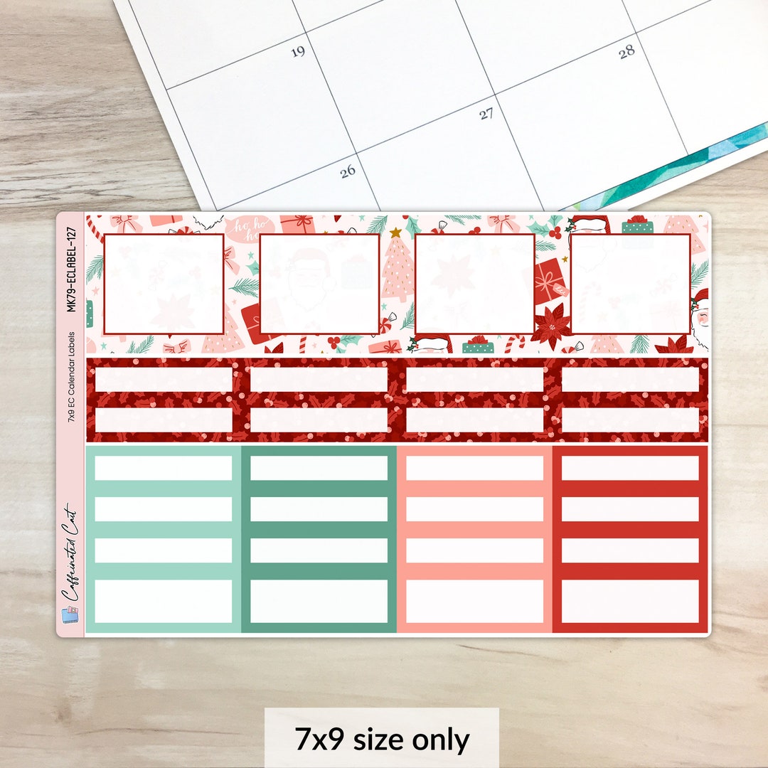 Calendar Event Boxes - Very Merry [ MK-127 ] - Etsy