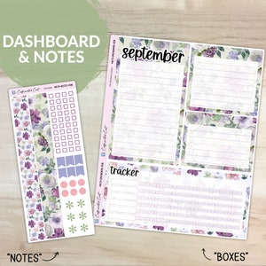 Dashboard and Notes Kit - Amethyst Garden [ BK-098 ]