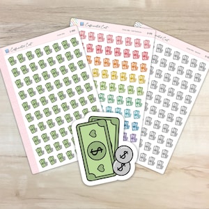 Money Doodle Icon Stickers