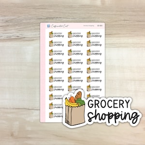 Grocery Shopping Planner Stickers [DS-003 ]