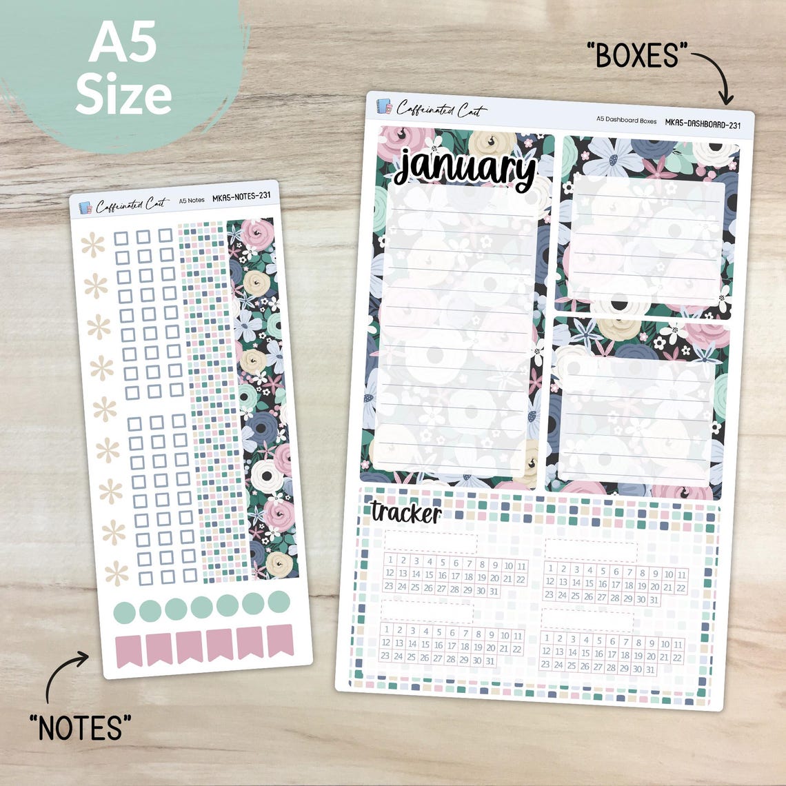 Dashboard and Notes Kit - Cold Outside [ BK-231 ] - Etsy