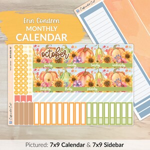 Calendar Kit for ERIN CONDREN Planners - Bright Autumn [ MK-107 ]