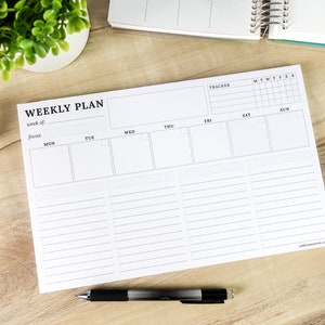 Weekly Planning Notepad - Minimalist