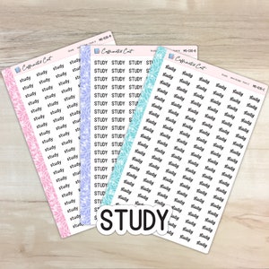 Study - Mini Script Planner Stickers [ MS-035 ]