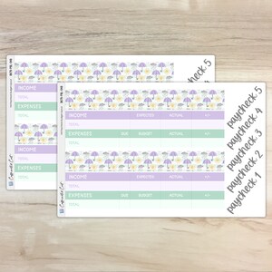 Paycheck Budget Kit - April Showers [ BK-048 ]