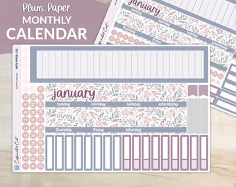 Calendar Kit for PLUM PAPER Planners - Polar Berry [ MK-222 ]