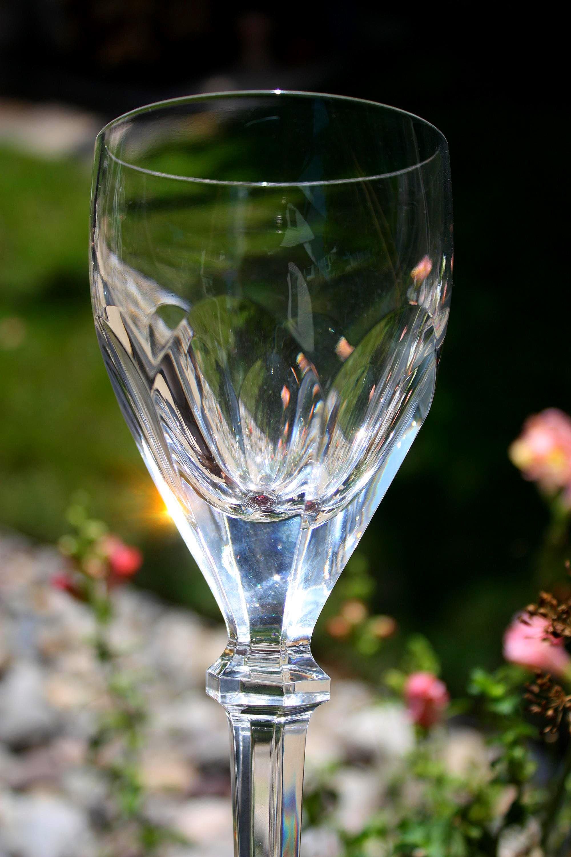 Atlantis Crystal Wine Glass - Etsy