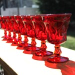 Red Water Glasses