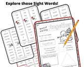 Sight Words Printable for Kindergarden