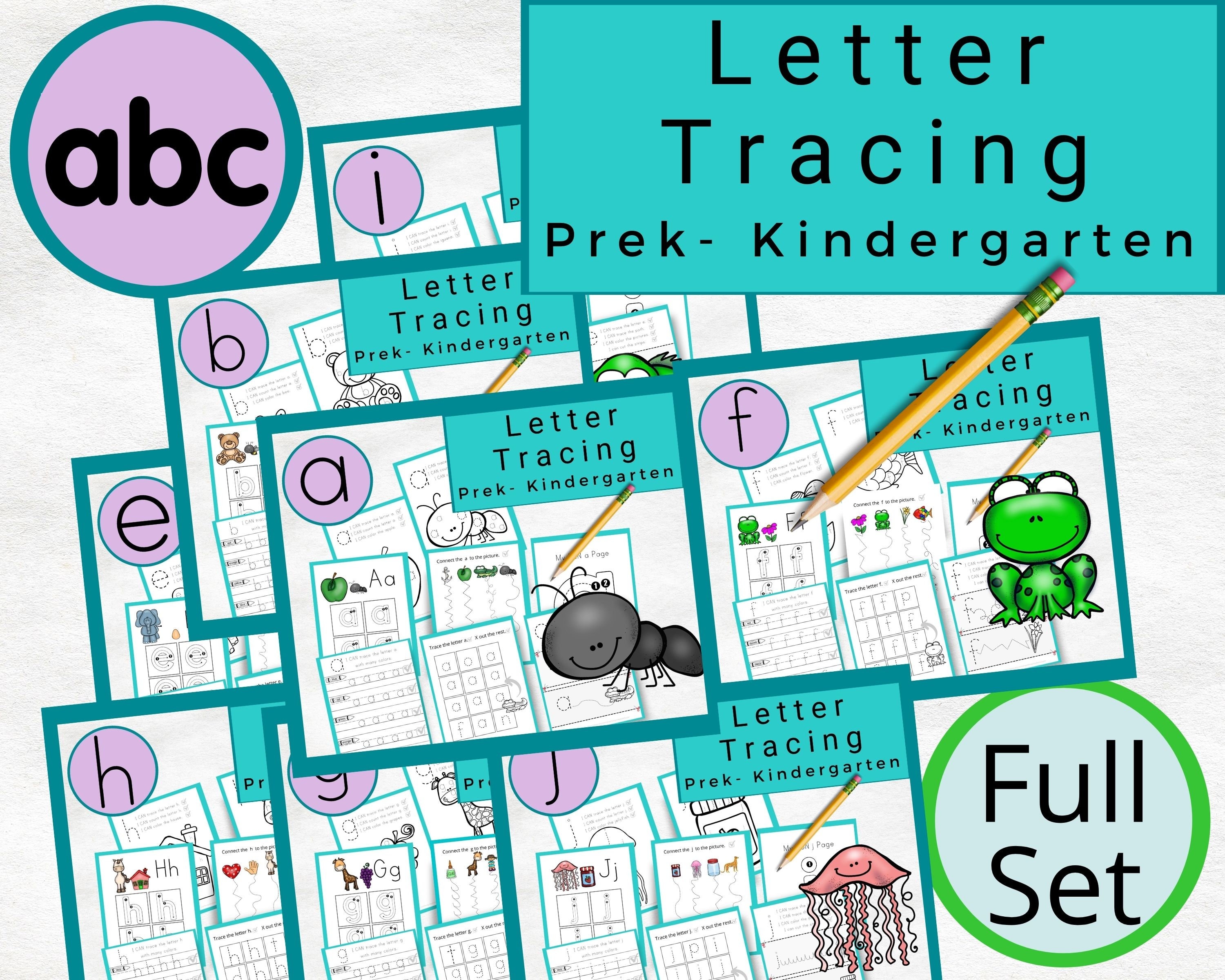 26 Printable Lowercase Alphabet Tracing Sheet Sets Preschool Etsy Israel