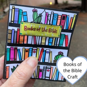 Bücher der Bibel Handwerk, Mini-Buch, Pop-up-Buch-Handwerk, Papierhandwerk für Kinder, Sonntagsschule