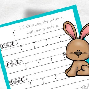Tracing Letter R Worksheets, Tracing Lowercase Letters, Kindergarten ...