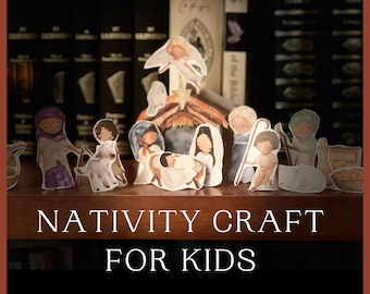 Nativity Craft for Kids, Advent for Kids, Christmas nativity for kids