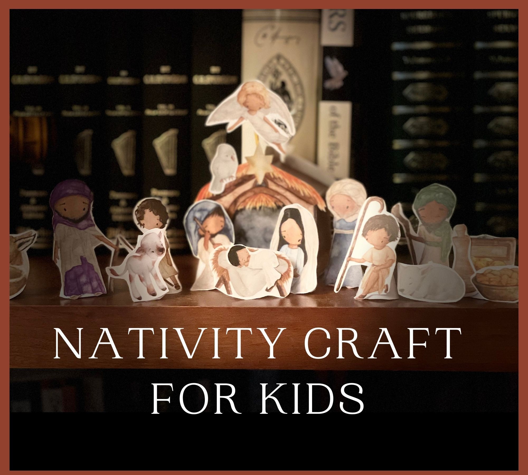 Nativity Craft for Kids, Advent for Kids, Christmas nativity for kids