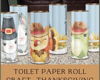 Thanksgiving Toilet Paper Roll Craft, Turkey  Paper Activity, Thanksgiving Fun for Preschool, Tracing Pages for preschool