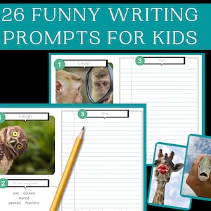 Writing Prompts for Kids, Writing Activities, Creative Writing, Writing Prompt Journal
