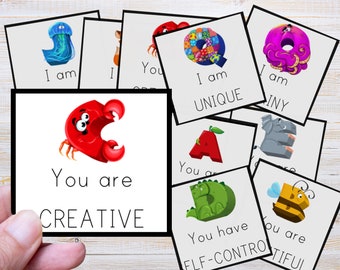 Positive Affirmation Cards for Teachers, Positive Affirmations for Students, Growth Mindset Notes for Kids, Self Love, Kindness