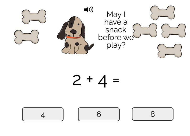 Puppy Math Addition and Fun Facts Etsy