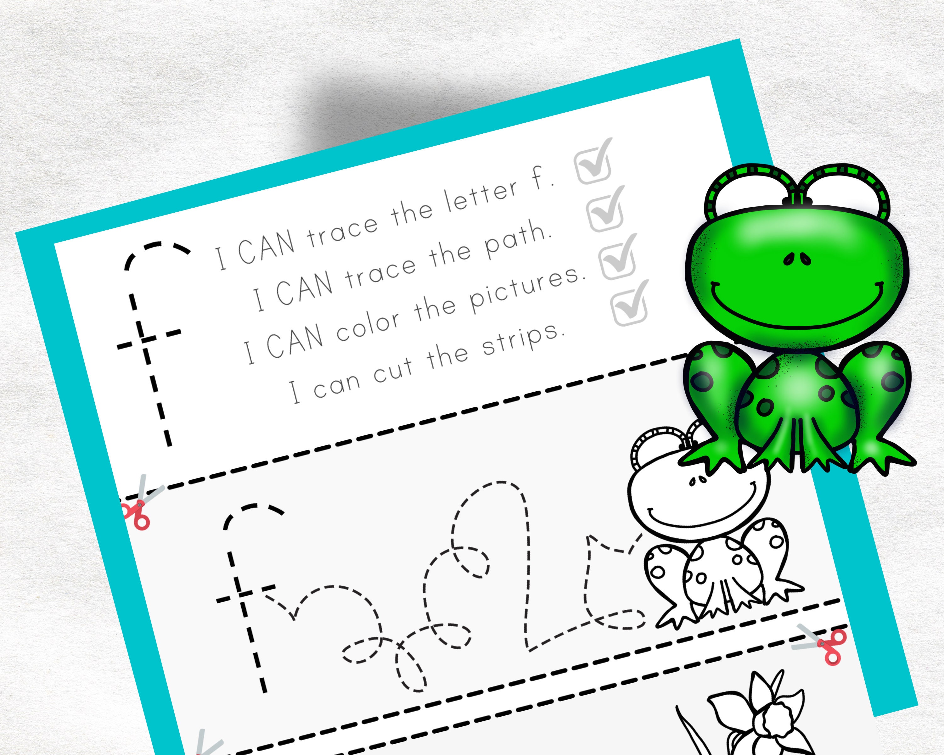 Alphabet Tracing Printables Tracing Letter f Worksheets | Etsy