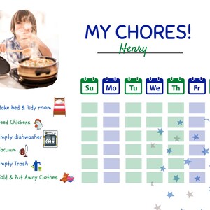 Weekly Calendar for Kids Template Editable in Canva Create - Etsy