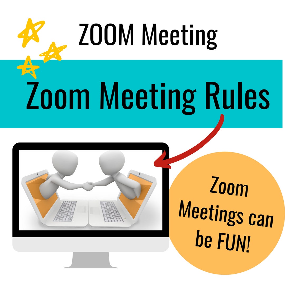 Zoom Meeting Rules Etsy